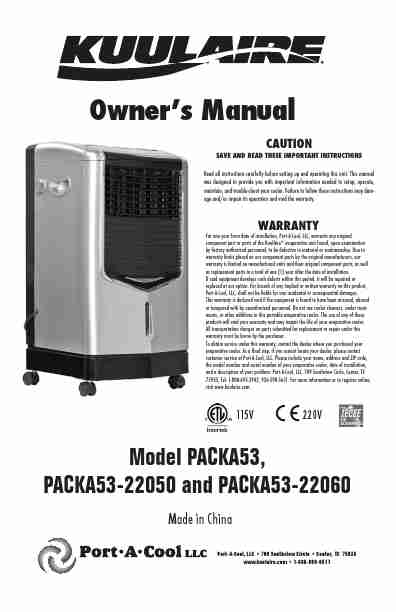 Kuulaire Evaporative Cooler Manual-page_pdf